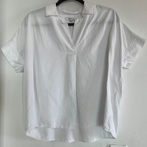 Madewell White "oversized look" top. Size M. Perfect Condition